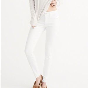 Harper Super Skinny white jeans